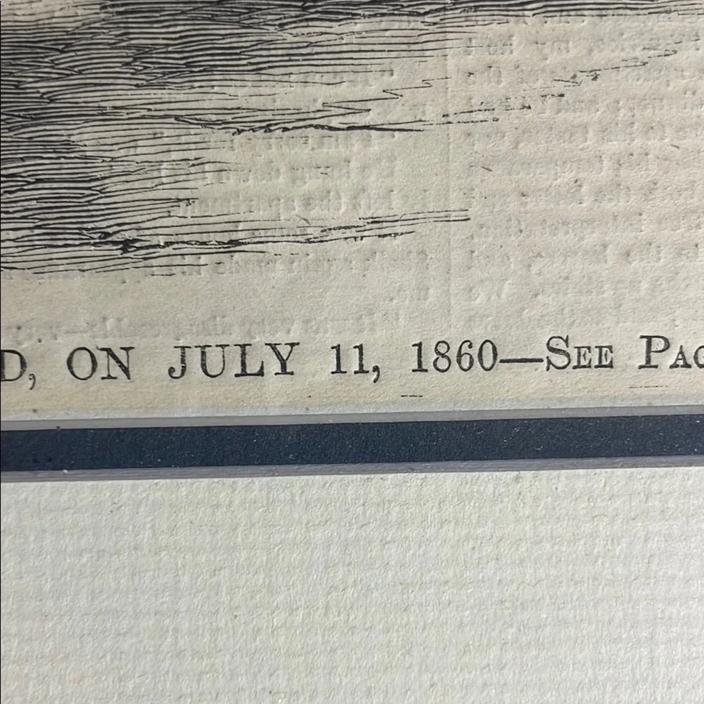 Staten Island NY History! Framed Antique Original Harper’s Weekly Cover - Picture 3 of 4